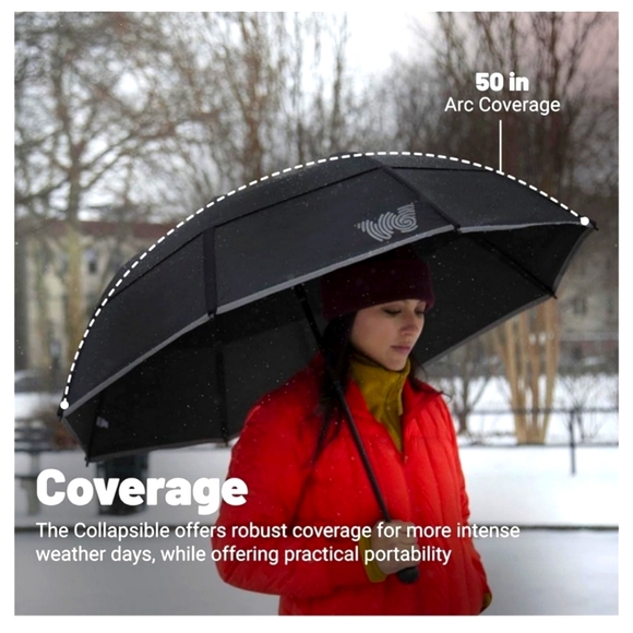 NEW Weatherman Collapsible Umbrella Folds of Honor Patriotic USA Sport Golf - Picture 10 of 13